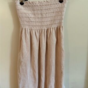 Juicy Couture Cream Strapless Jumpsuit